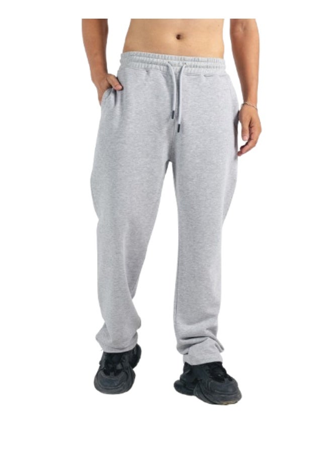 Feathers Men’s straight leg cotton sweatpants with a back pocket - Image 1